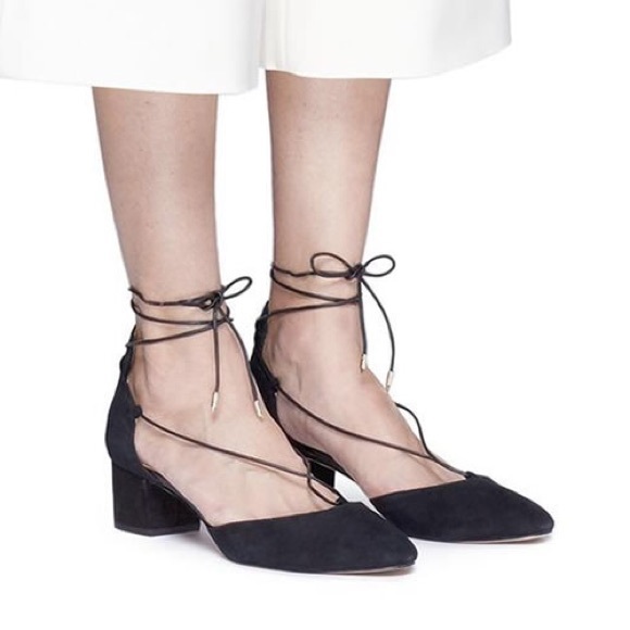 Sam Edelman Shoes - Sam Edelman Sam Edelman Loretta Ghillie D'orsay Black Suede Pumps